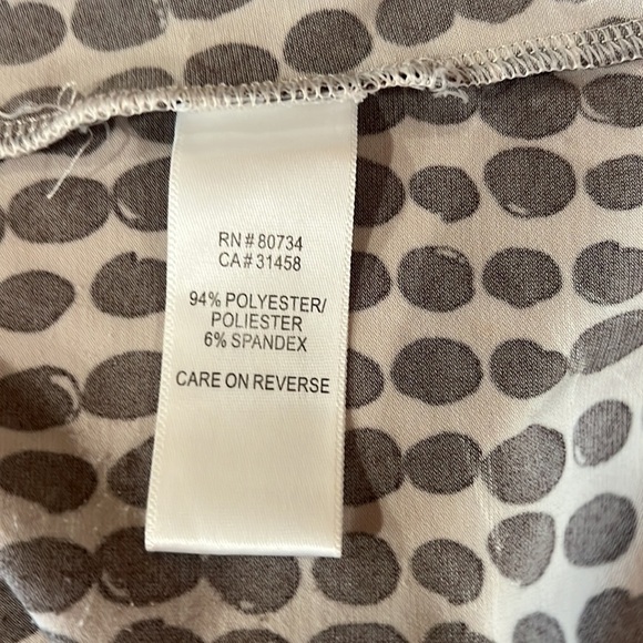 BCBGMaxAzria Polka Dot Black and White Blouse - Picture 8 of 8